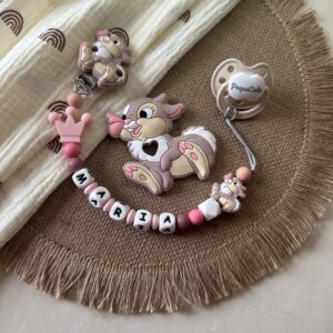 Chupetero Fantasía personalizado “Miss Bunny”