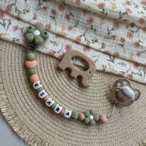 Chupetero personalizado “Flor”