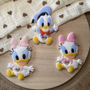 Mordedor Fantasía “Donald y Daisy” Colores pastel