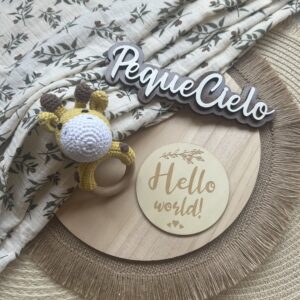 Sonajero de ganchillo “Jirafa”