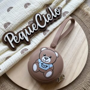 Guarda Chupete Fantasía “Moschino” Marrón-Azul