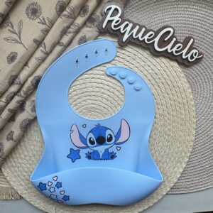 Babero de silicona “Stitch”